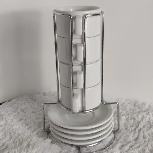 9pc. Stackable Espresso Coffee Set - Picture 4 of 5